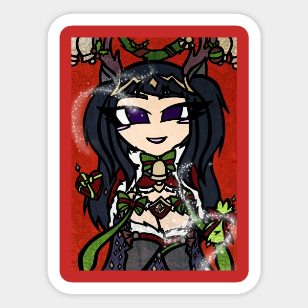 FEH | Winter's Envoy Tharja Sticker by ScribbleSketchScoo